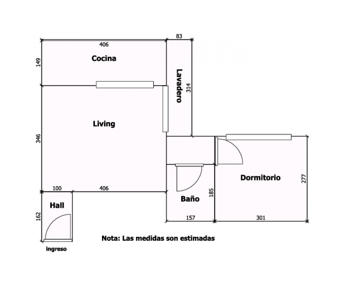 Se Vende Departamento dos ambientes (Palermo)