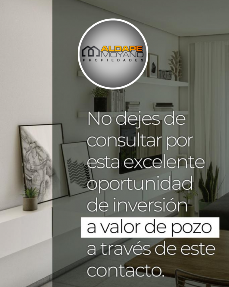 Se vende departamento monoambiente de pozo!! 