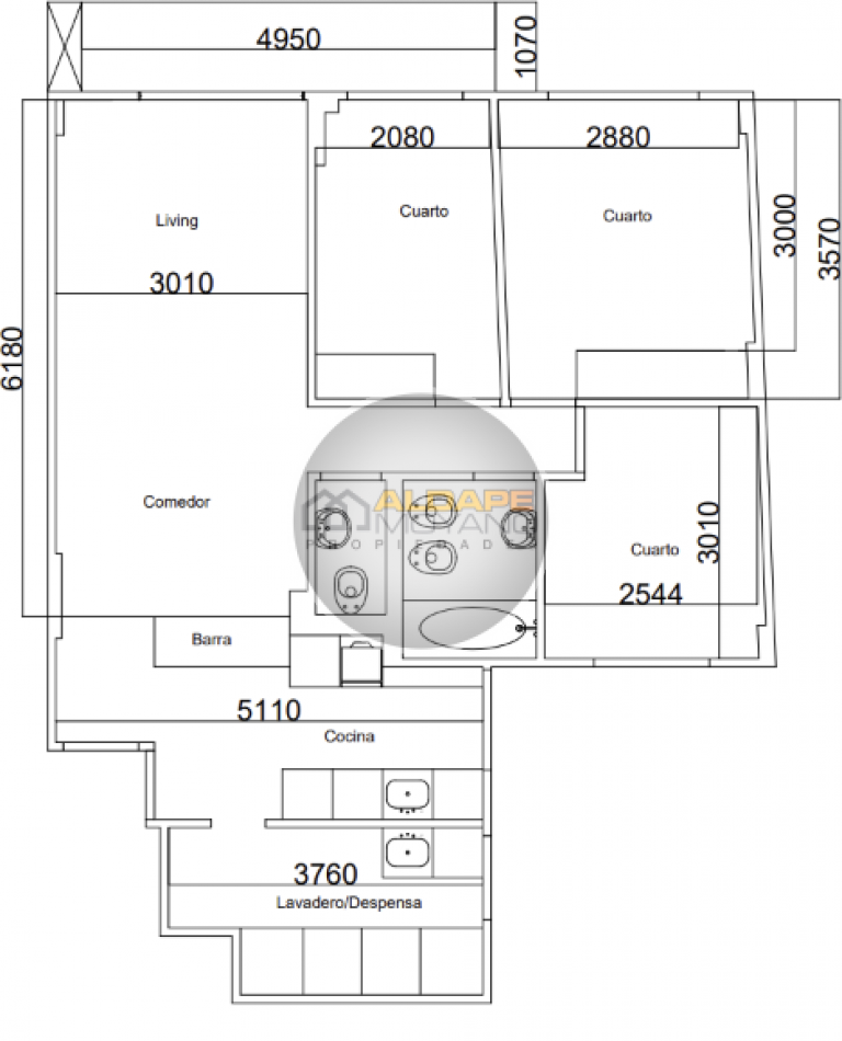 Se Vende departamento cuatro amb, dependencia de servicio, cochera doble (flores)