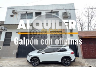 Se alquila Galpon con oficinas (ex imprenta) Parque Avellaneda